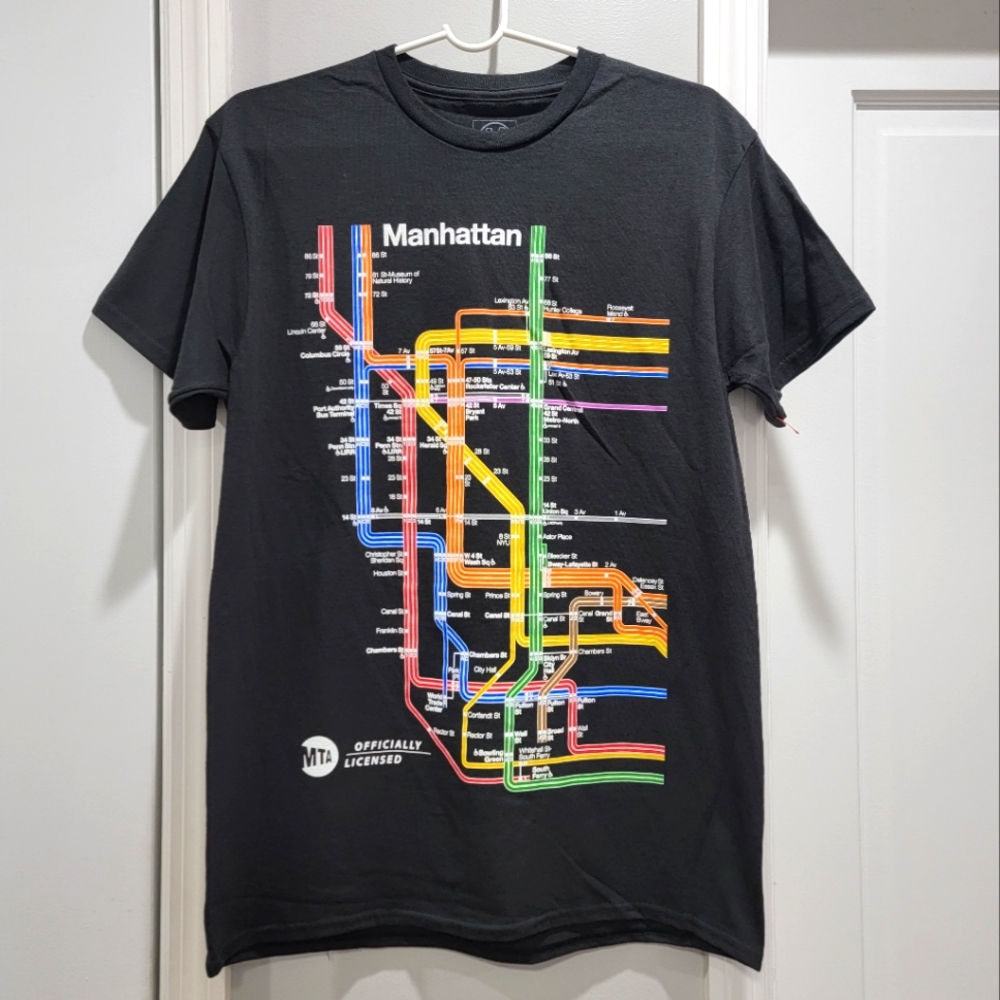 NYMETROLINE NYC MTA Train Line Transit T-Shirt